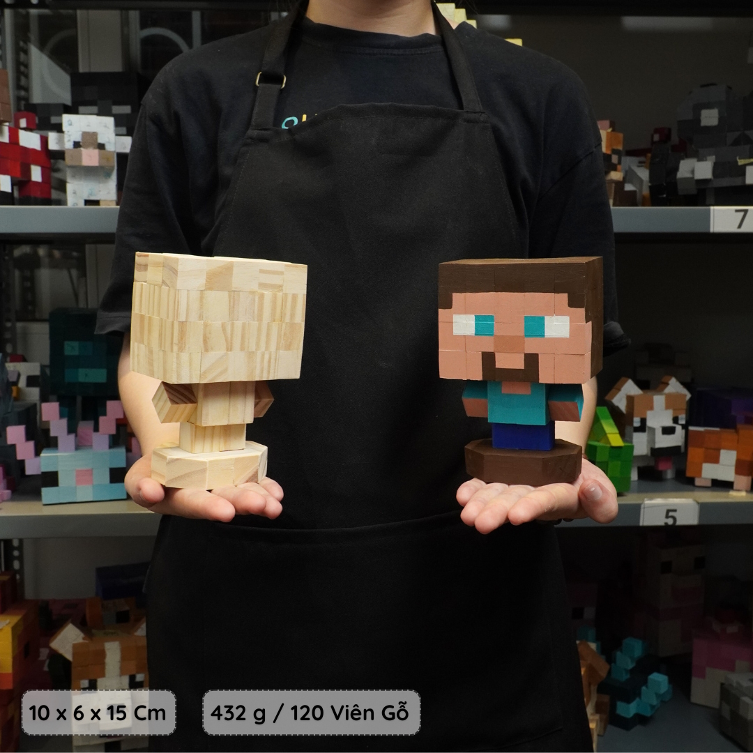 (DIY) Kit Tô Màu Minecraft Steve