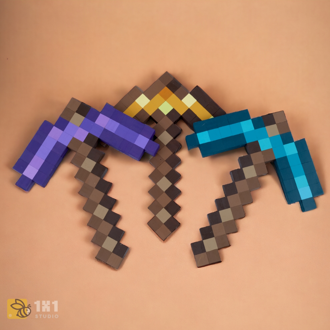 Mô Hình Gỗ Minecraft Pickaxe (Cuốc Nether)