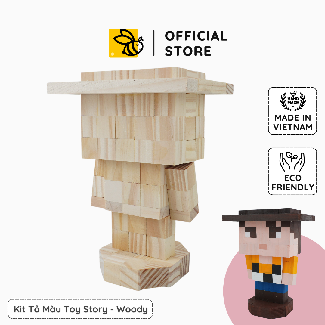 (DIY) Kit Tô Màu Woody Toy Story (size M)