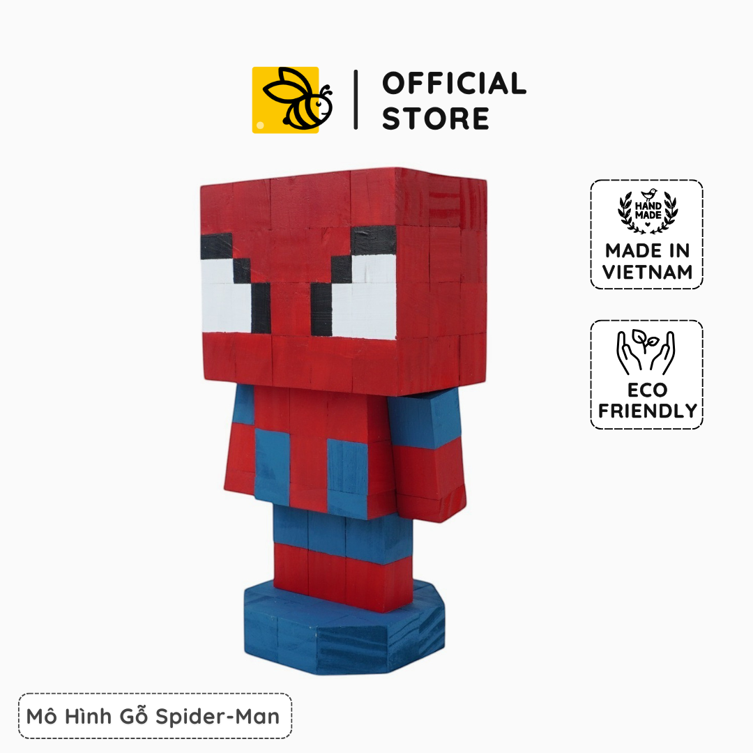 Mô Hình Gỗ Spiderman (size M)