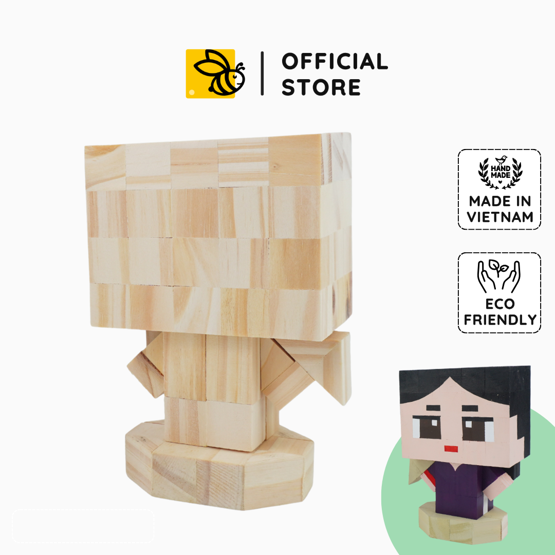 (DIY) Kit Tô Màu Mô Hình Thiếu Nữ Áo Dài Huế