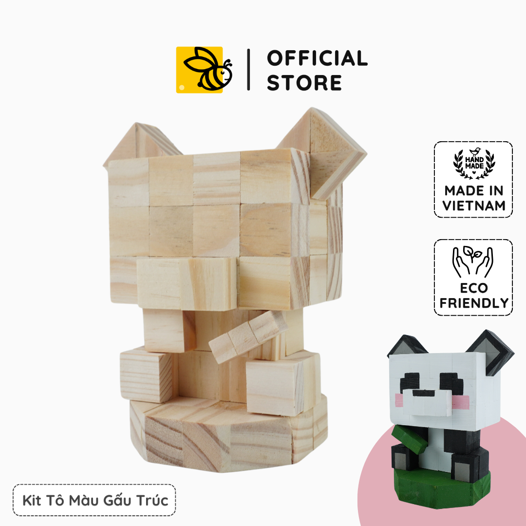 (DIY) Kit Tô Màu Gấu Trúc (size s)