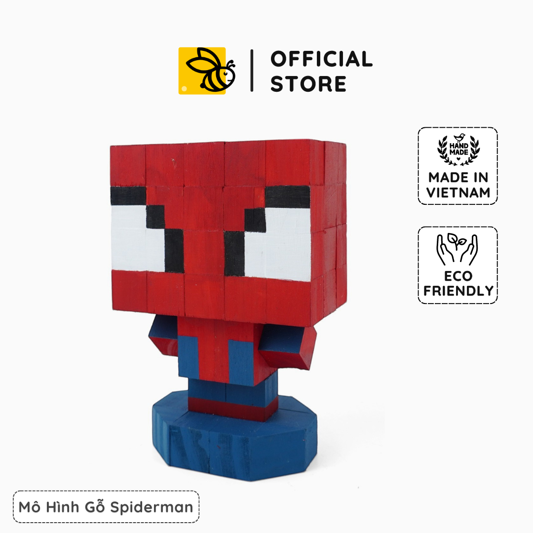 Mô Hình Gỗ Spiderman (size s)