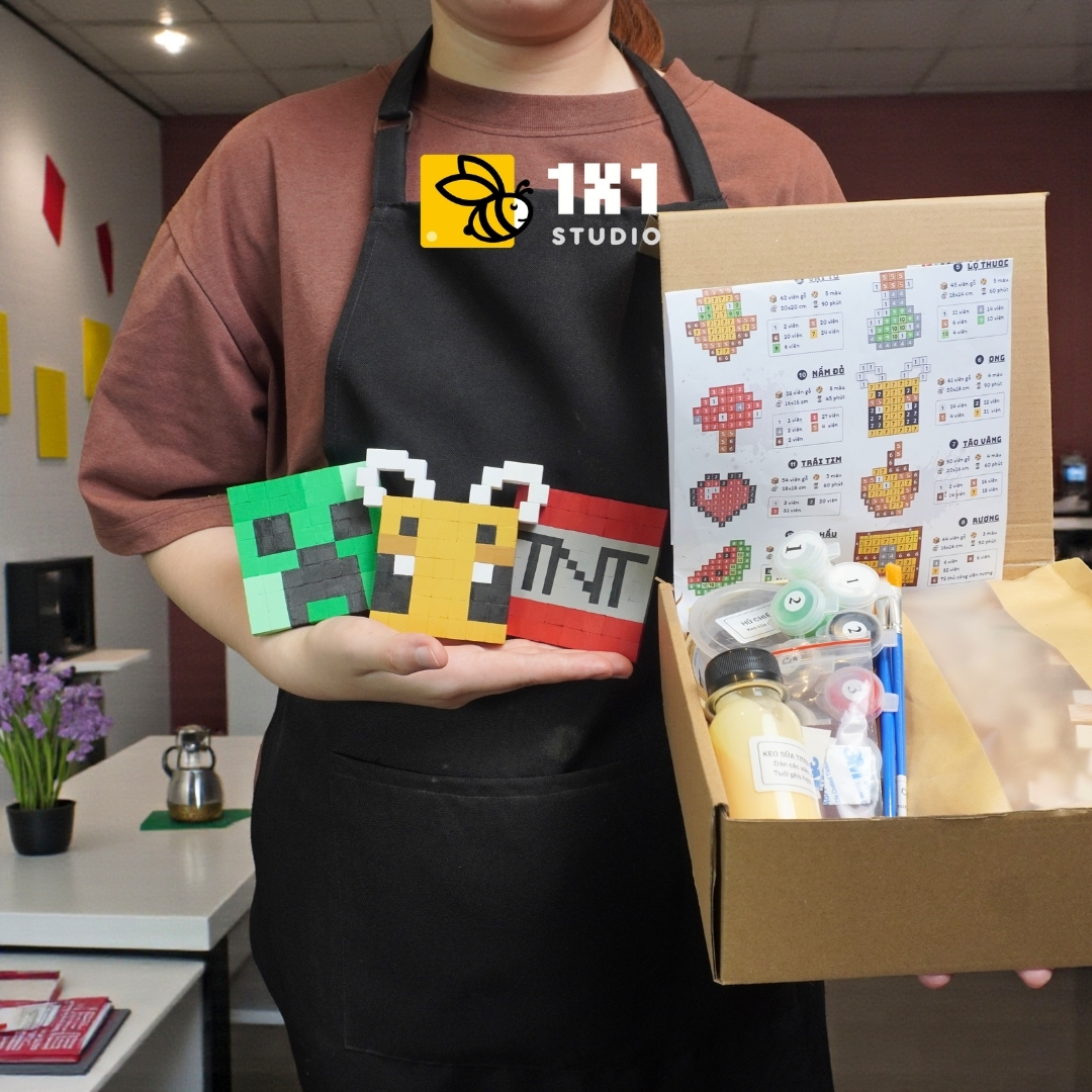 p4. Kit Tự Làm 6 Tranh Frame Minecraft Treo Tường / Wall decor (1cm)