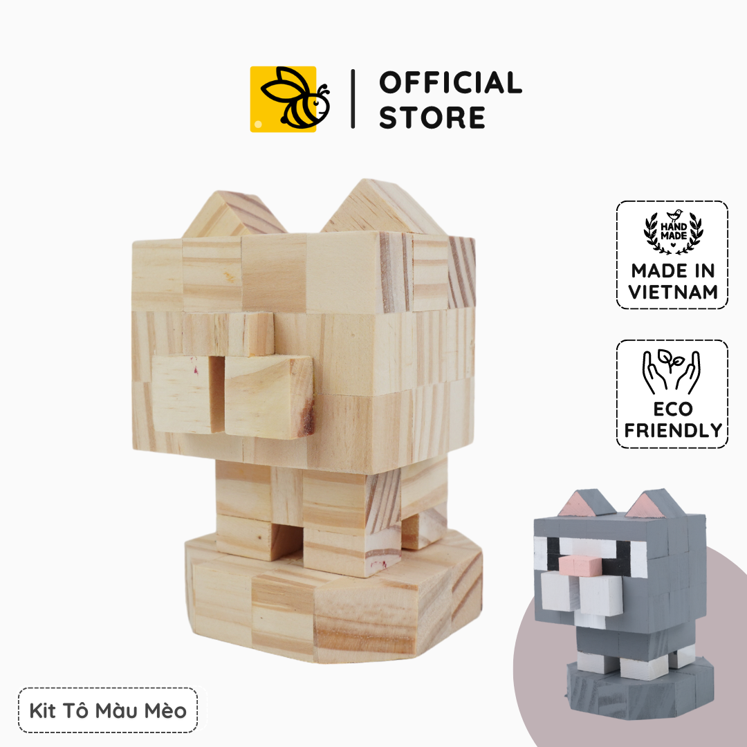 (DIY) Kit Tô Màu 12 Con Giáp Mão (Mèo)