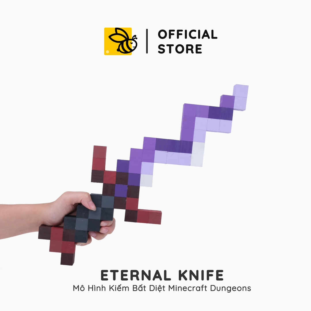 Mô Hình Gỗ Kiếm Bất Diệt Minecraft Dungeons Eternal knife