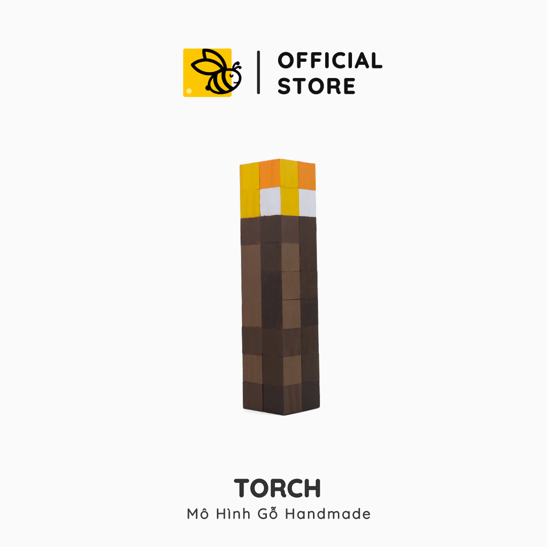 Mô Hình Gỗ Ngọn Đuốc Minecraft Torch