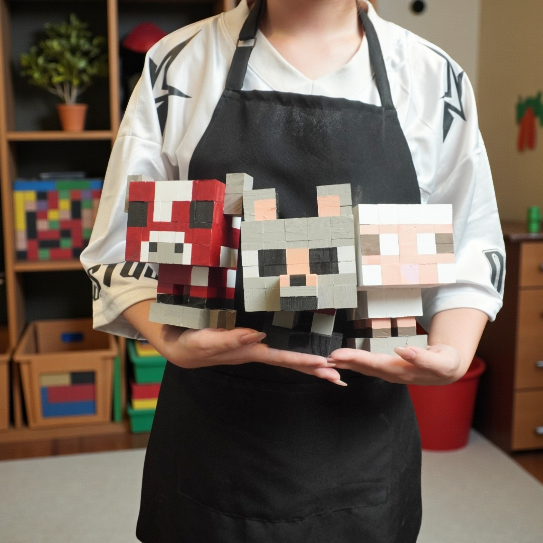 p4. KIT Tự Làm 2 Mô Hình Nhân Vật Minecraft (A2)