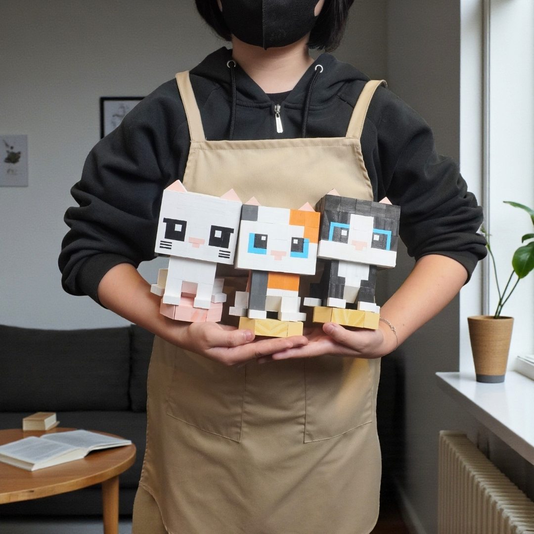 p5 - Mô Hình Mèo Tuxedo