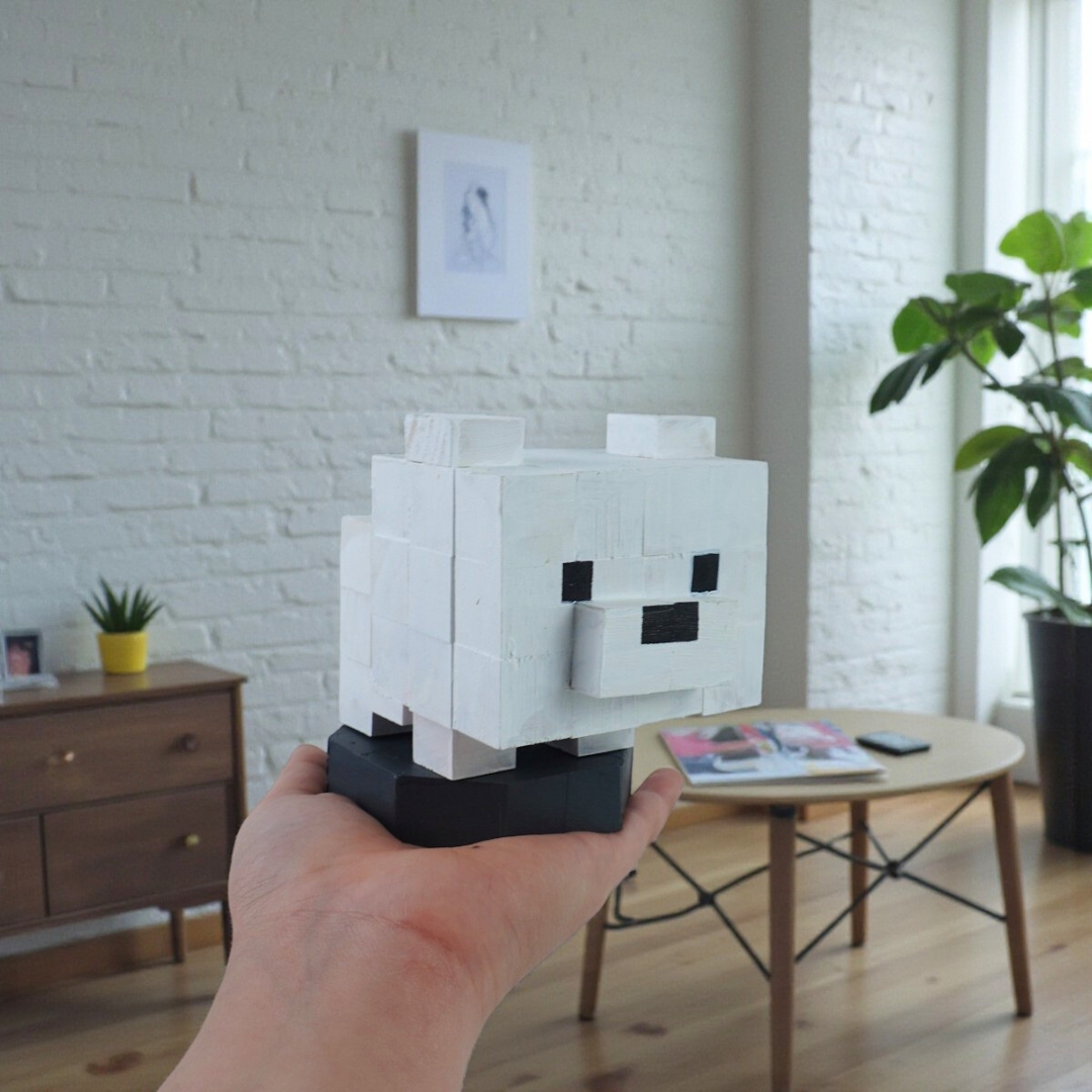 p9 - Mô Hình Gỗ Gấu Trắng (We bare bear)