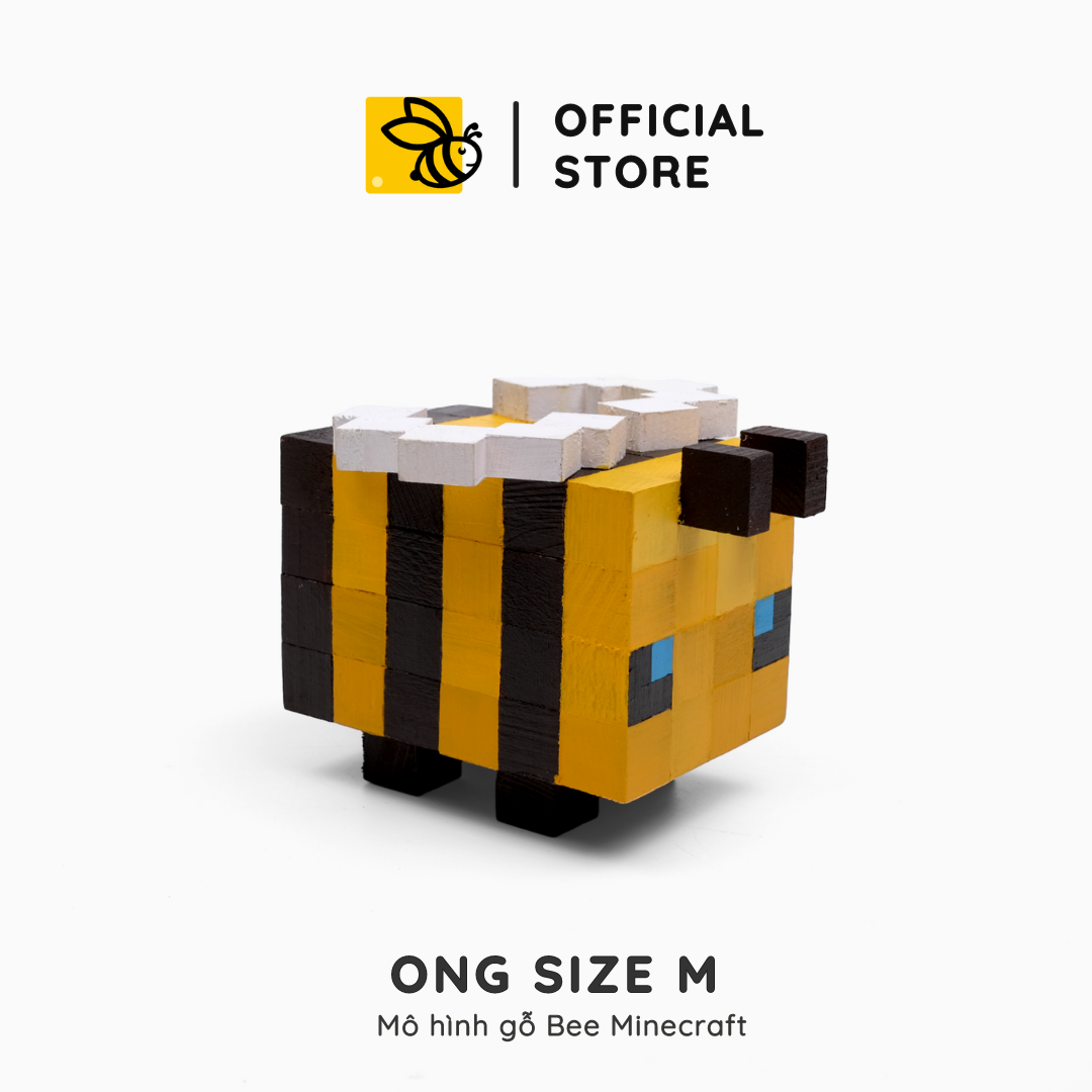 Mô Hình Gỗ Minecraft Bee (size M)