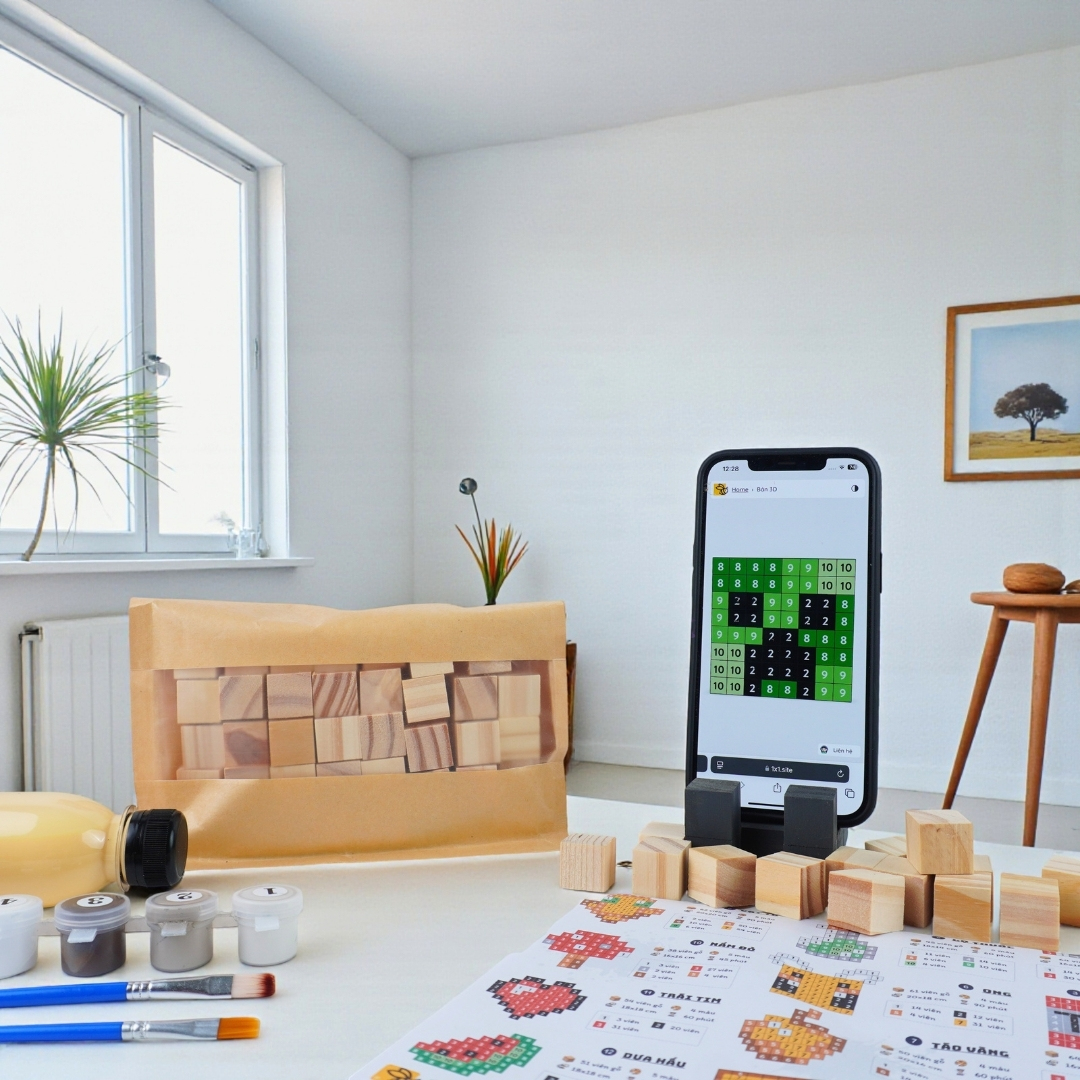 p4. Kit Tự Làm 2 Tranh Frame Minecraft Treo Tường / Wall decor 2cm