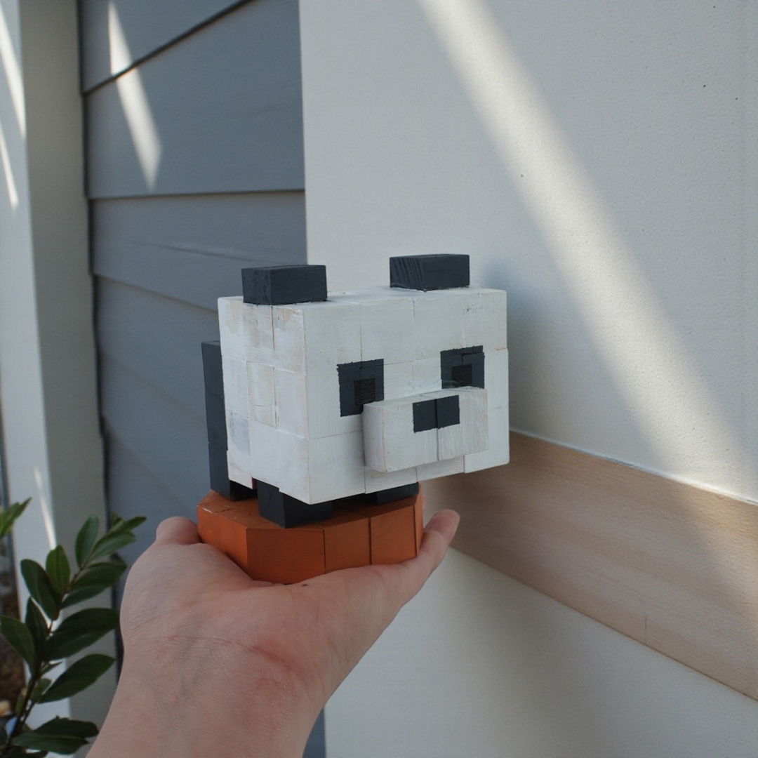 p9 - Mô Hình Gỗ Gấu Trúc (We bare bear)