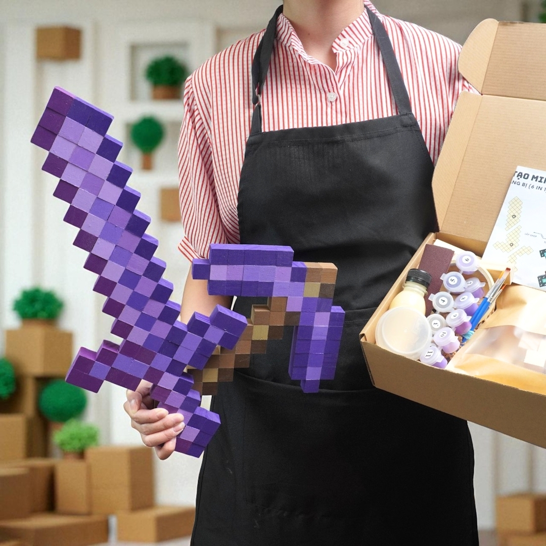 p1. Bộ Chế Tạo 2 Trang Bị Minecraft (2cm)