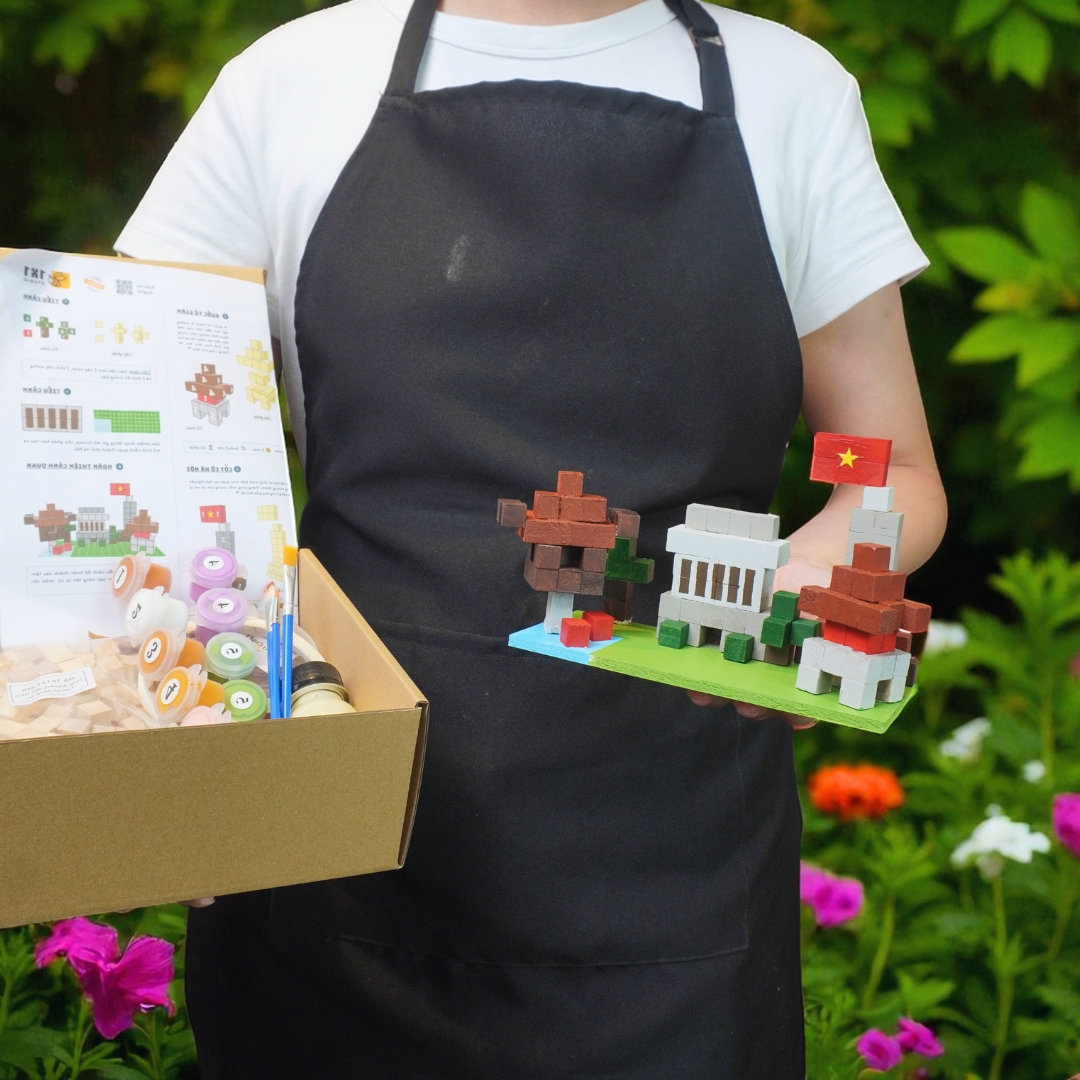 KIT Tự Làm Mô Hình Gỗ Hanoi City (Diorama DIY)