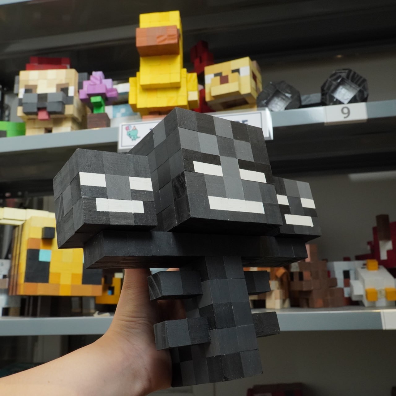 Mô Hình Gỗ Minecraft Wither (Art Toy)