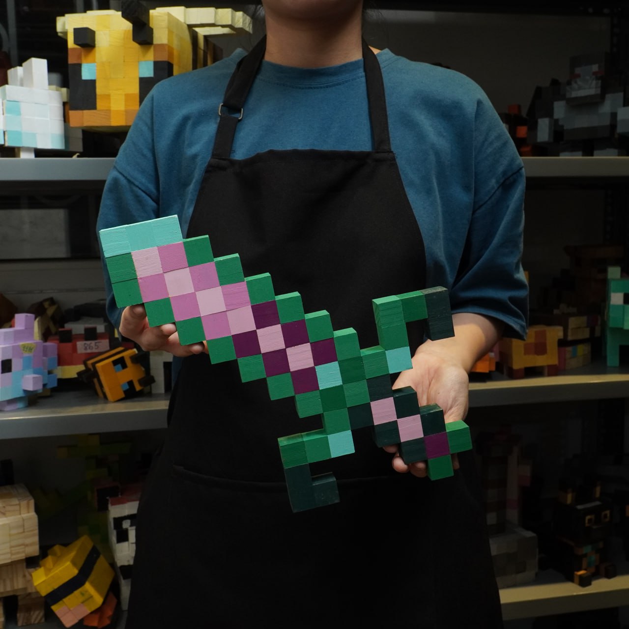 Mô Hình Gỗ Kiếm Minecraft Starless Night (Art Toy)