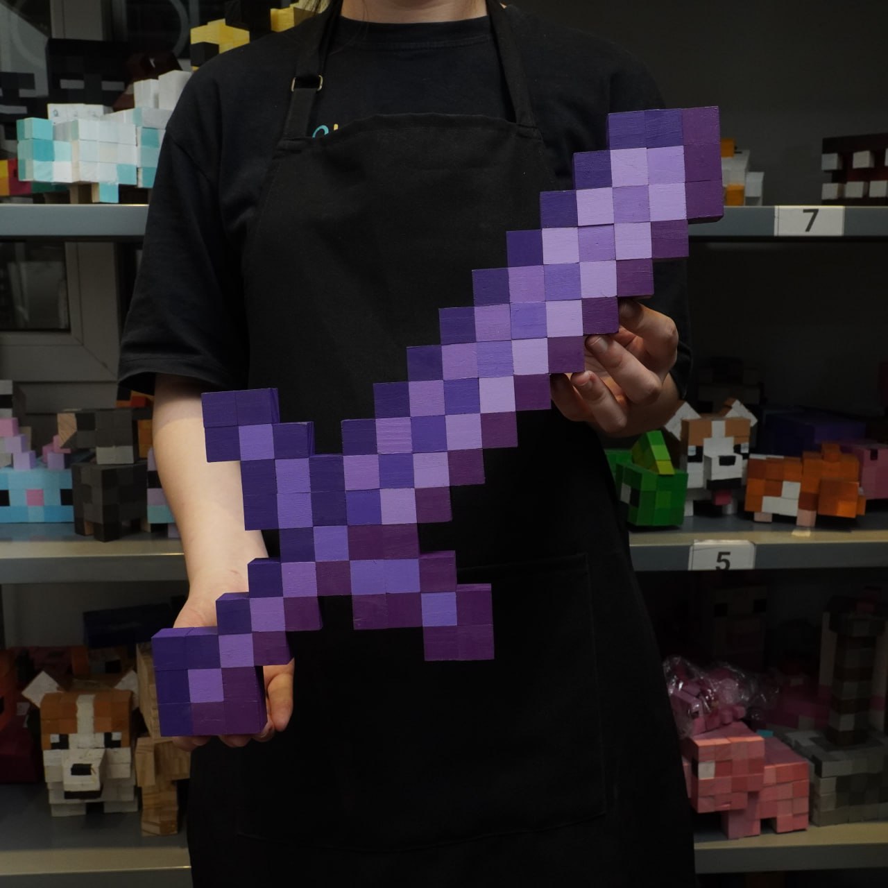 Mô Hình Gỗ Kiếm Minecraft Nether