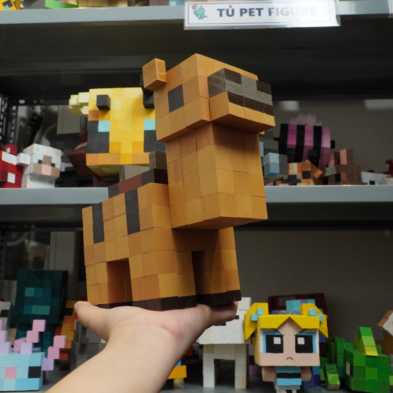 Mô Hình Gỗ Lạc Đà (Art Toy)