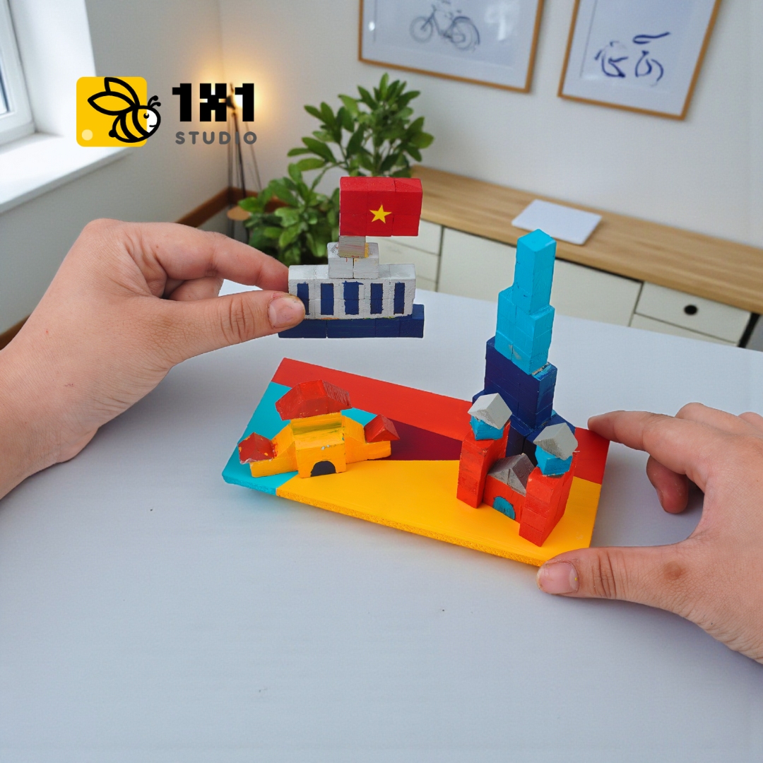 p1. Bộ Lắp Ghép Mô Hình Gỗ Hồ Chí Minh City (i3)