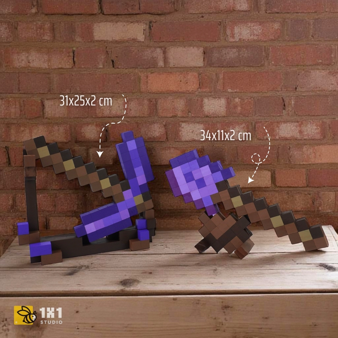 Bộ Lắp Ghép & Tô Màu Nether Kiếm, Cuốc, Rìu, Xẻng *PLUS (STEAM)