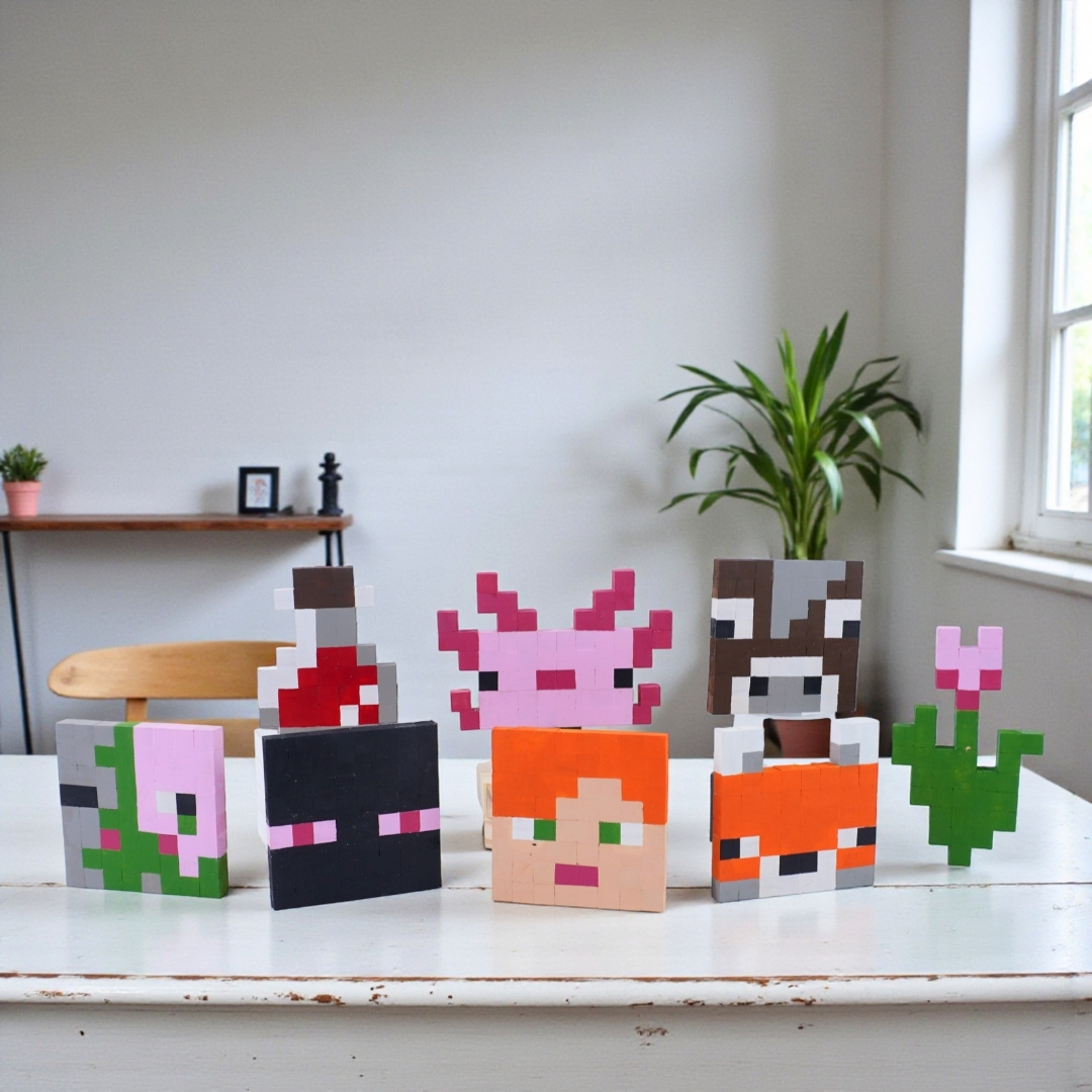 p4. Kit Tự Làm 6 Tranh Frame Minecraft Treo Tường / Wall decor (1cm)