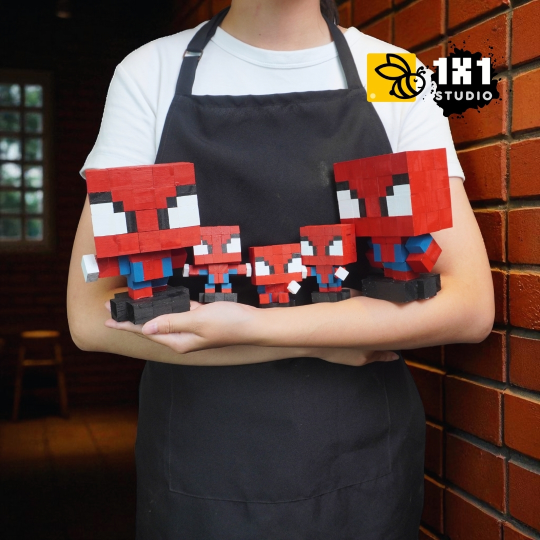 Bộ Lắp Ghép 2 Người Nhện Spiderman (Thu Nhỏ)