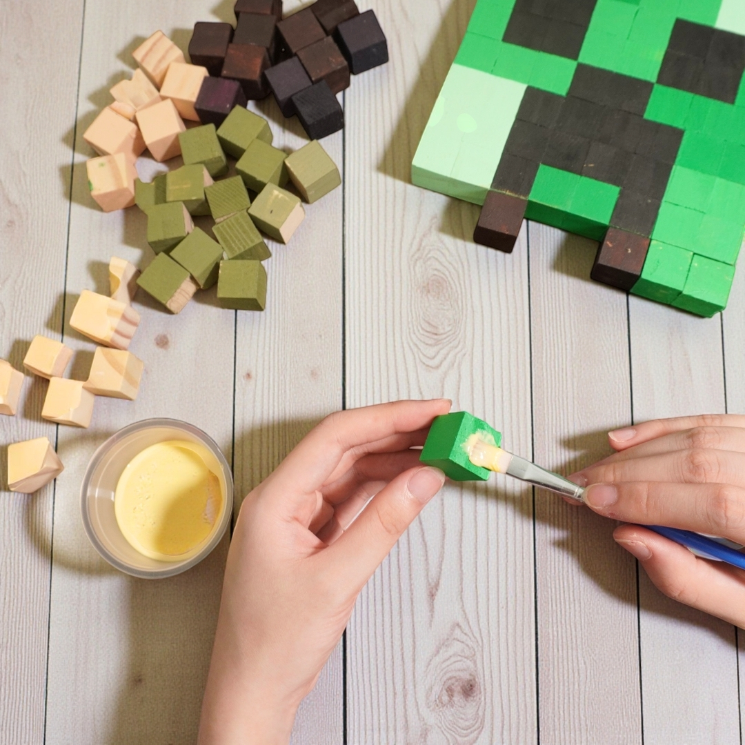 p4. Kit Tự Làm 2 Tranh Frame Minecraft Treo Tường / Wall decor 2cm