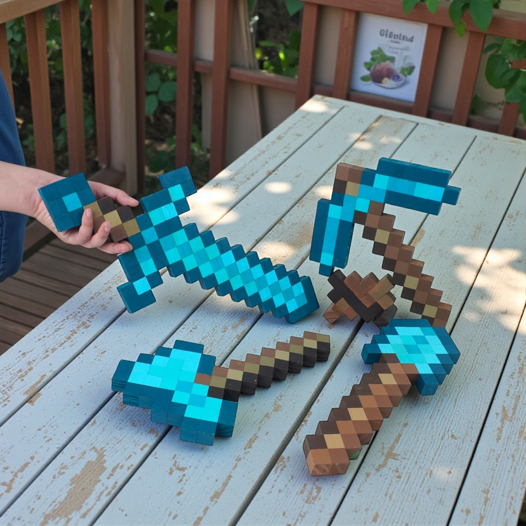 p2. Bộ Lắp Ghép Trang Bị Minecraft X1 (2cm)