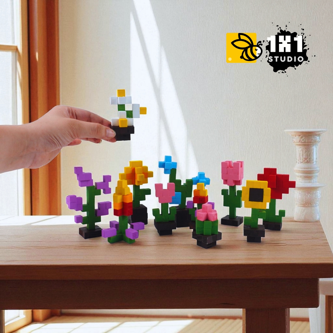 KIT Tự Làm Hoa Gỗ THU NHỎ (40 Mẫu Mô Hình) *Steam