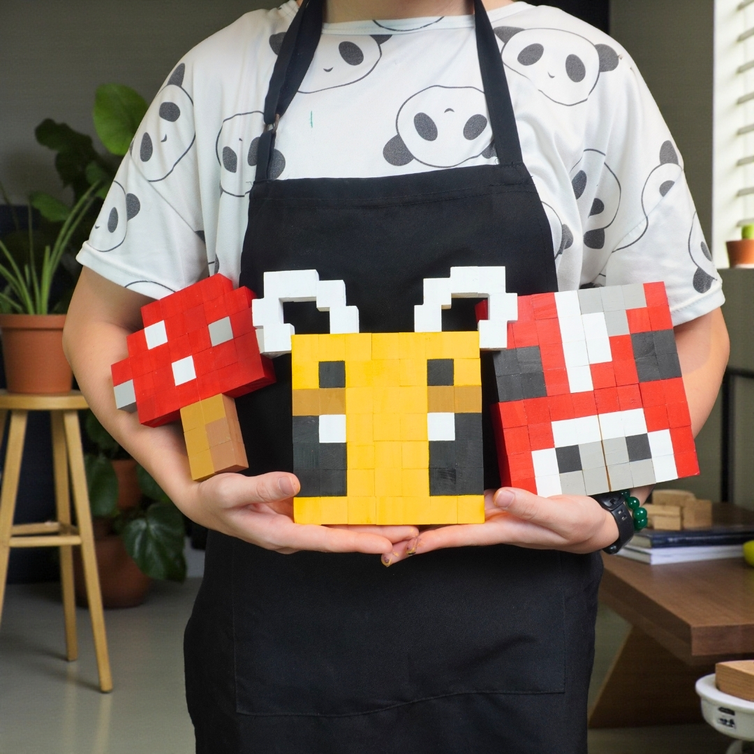 p4. Kit Tự Làm 2 Tranh Frame Minecraft Treo Tường / Wall decor 2cm