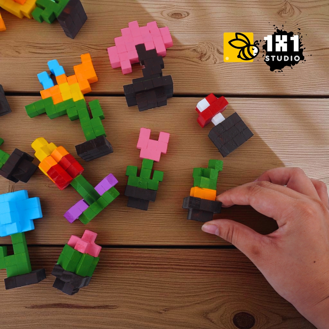 KIT Tự Làm Hoa Gỗ THU NHỎ (40 Mẫu Mô Hình) *Steam