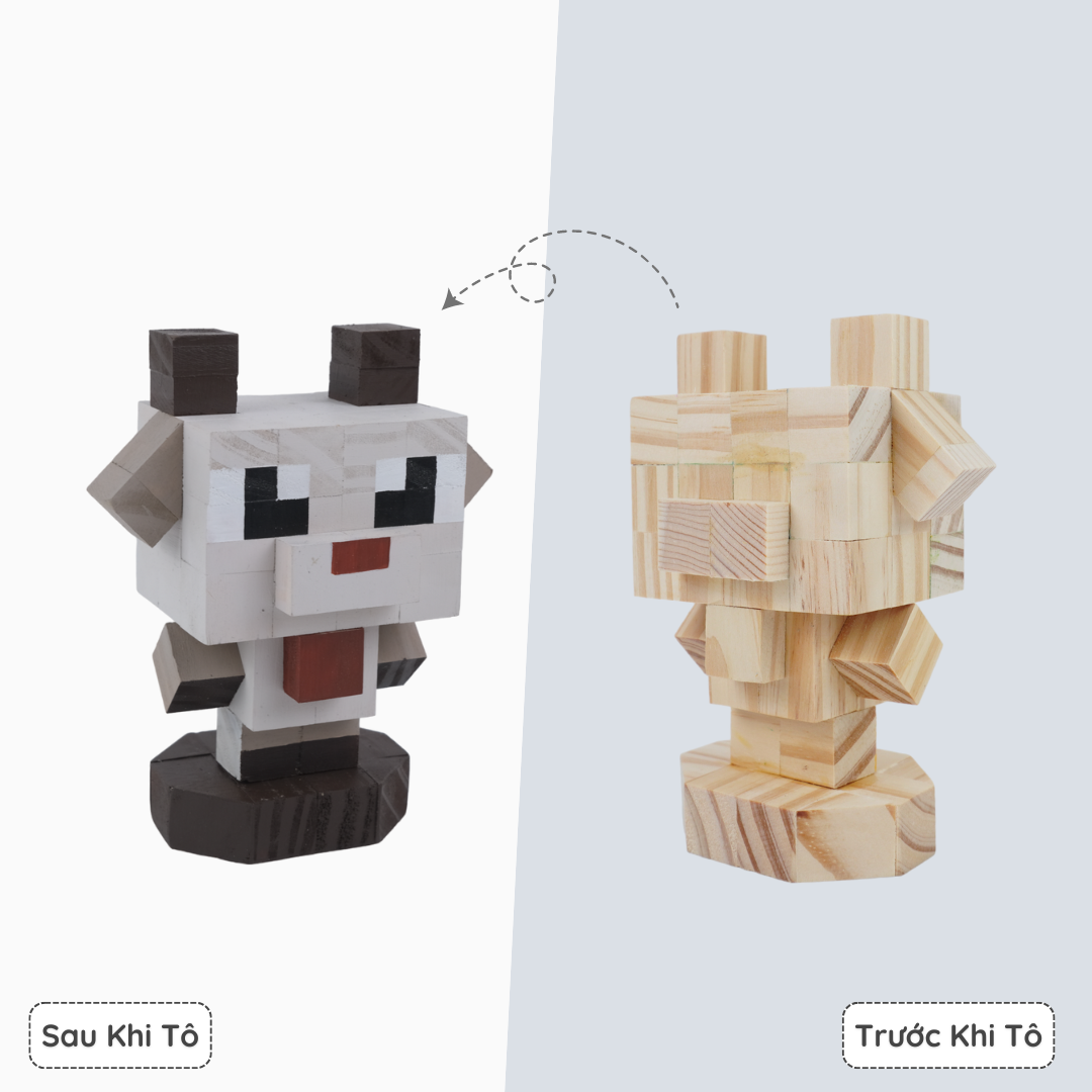 (DIY) Kit Tô Màu 12 Con Giáp Mùi (Dê)