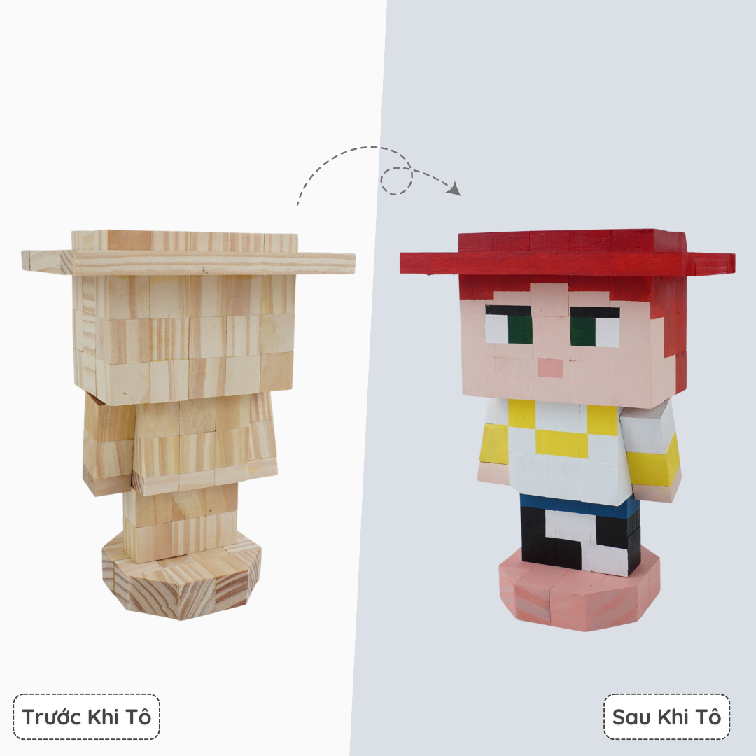 (DIY) KIt Tô Màu Jessie Toy Story (size M)