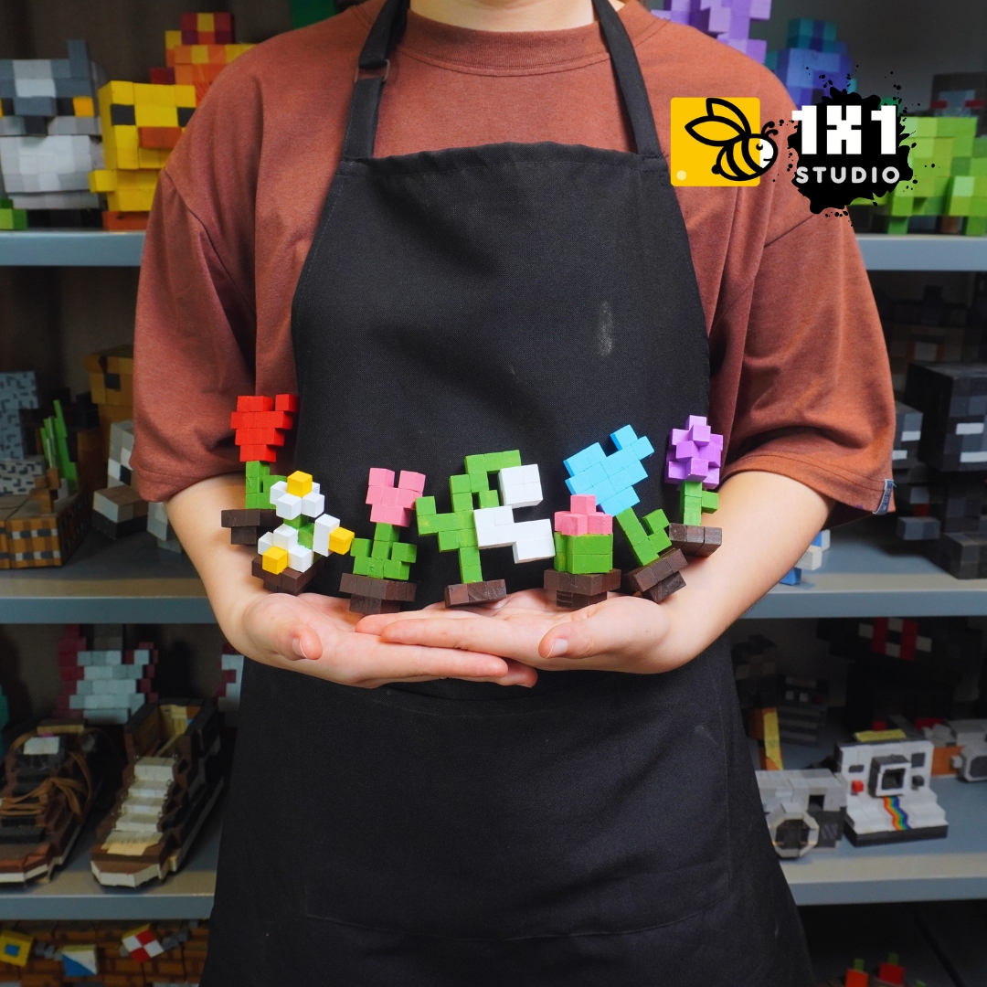 KIT Tự Làm Hoa Gỗ THU NHỎ (40 Mẫu Mô Hình) *Steam