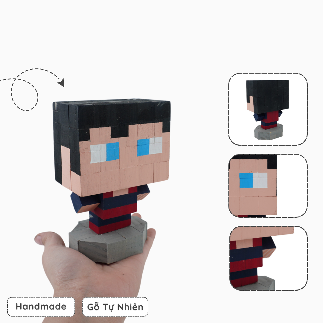 Mô Hình Gỗ Superman (size s)