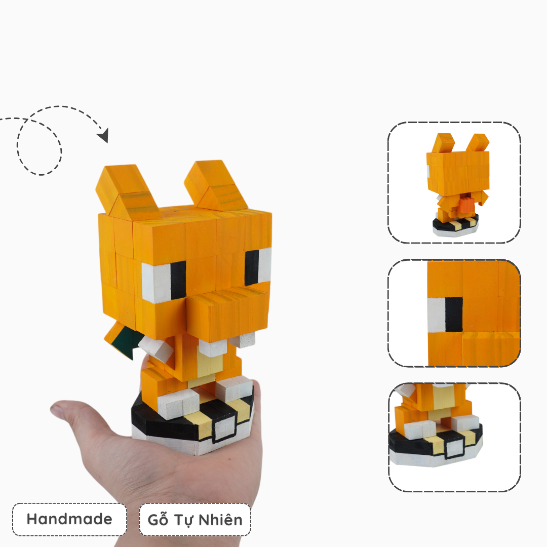 Mô Hình Gỗ Charizard (Pokemon)