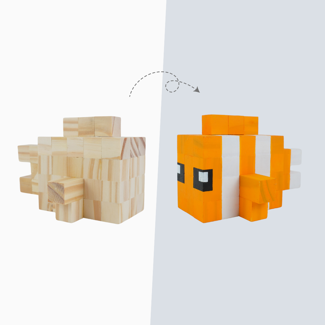 (DIY) Kit Tô Màu Mô Hình Cá Nemo (s)