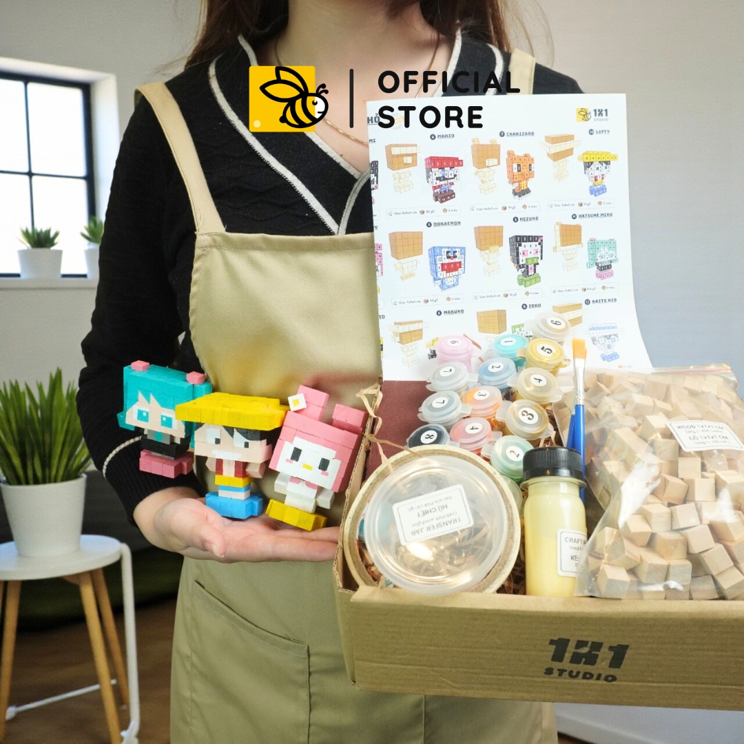 p8 - Kit Tự Làm 6 Mô Hình Anime Thu Nhỏ 1cm (B1)