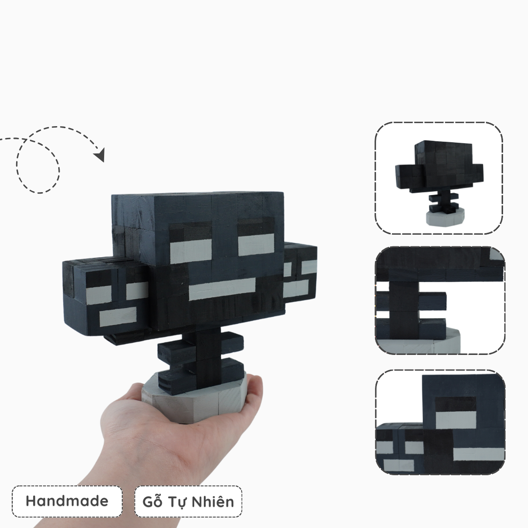 Mô Hình Gỗ Minecraft Wither (s)