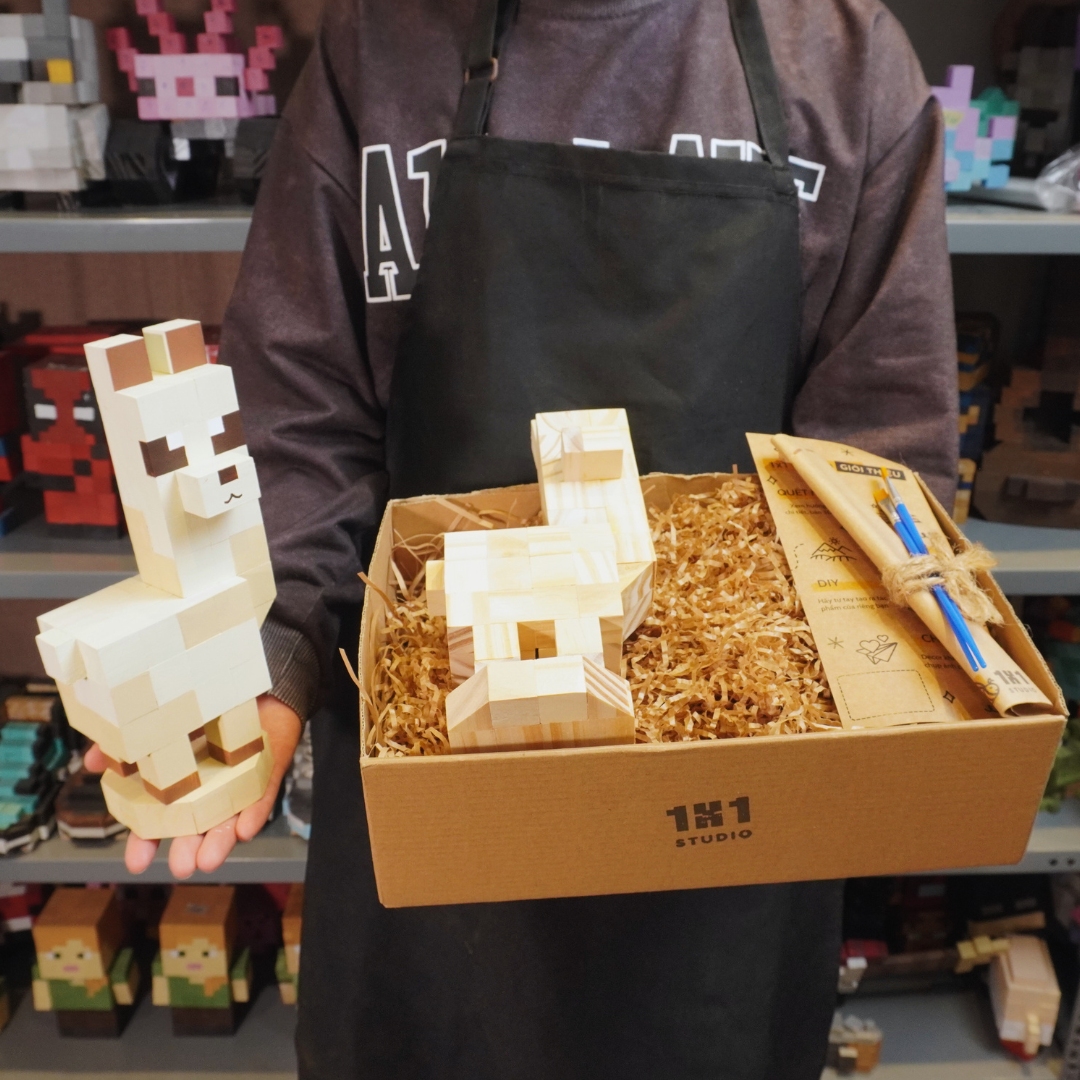 (DIY) Kit Tô Màu Mô Hình Lạc Đà Llama (s)