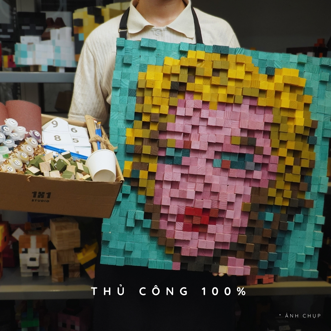 Tranh Pixel Marilyn Diptych (Blur)
