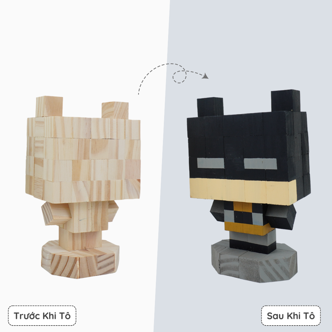 (DIY) Kit Tô Màu Batman (size s)