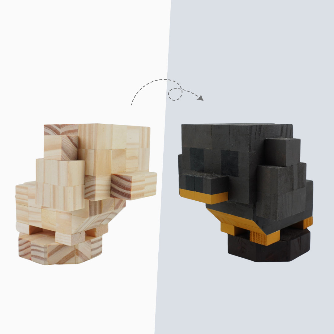 (DIY) Kit Tô Màu Mô Hình Chó Xúc Xích (s)