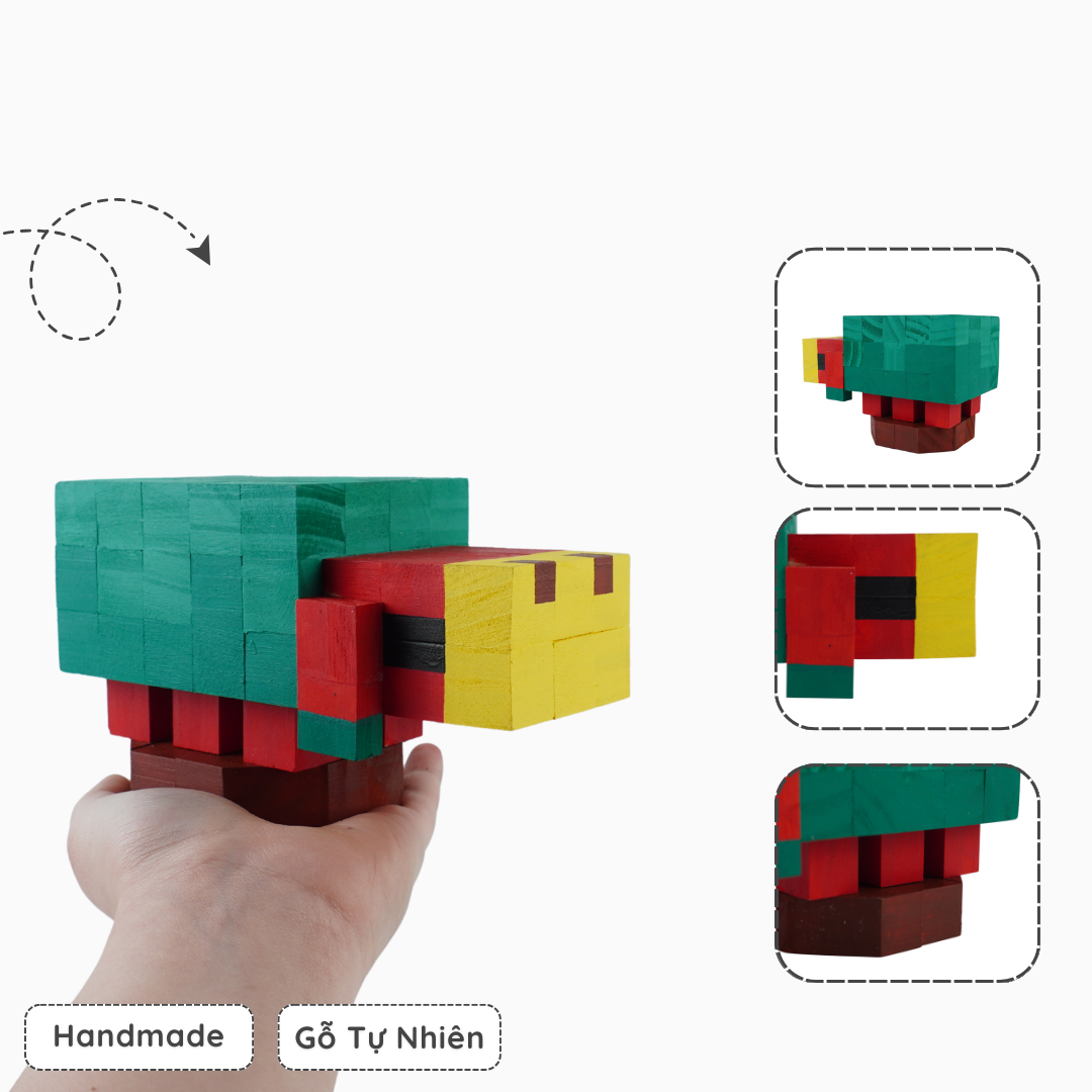 Mô Hình Gỗ Minecraft Sniffer (size s)