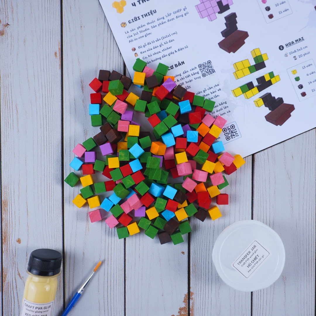 p5 - Bộ Lắp Ghép 4 Hoa Việt Nam (S13)