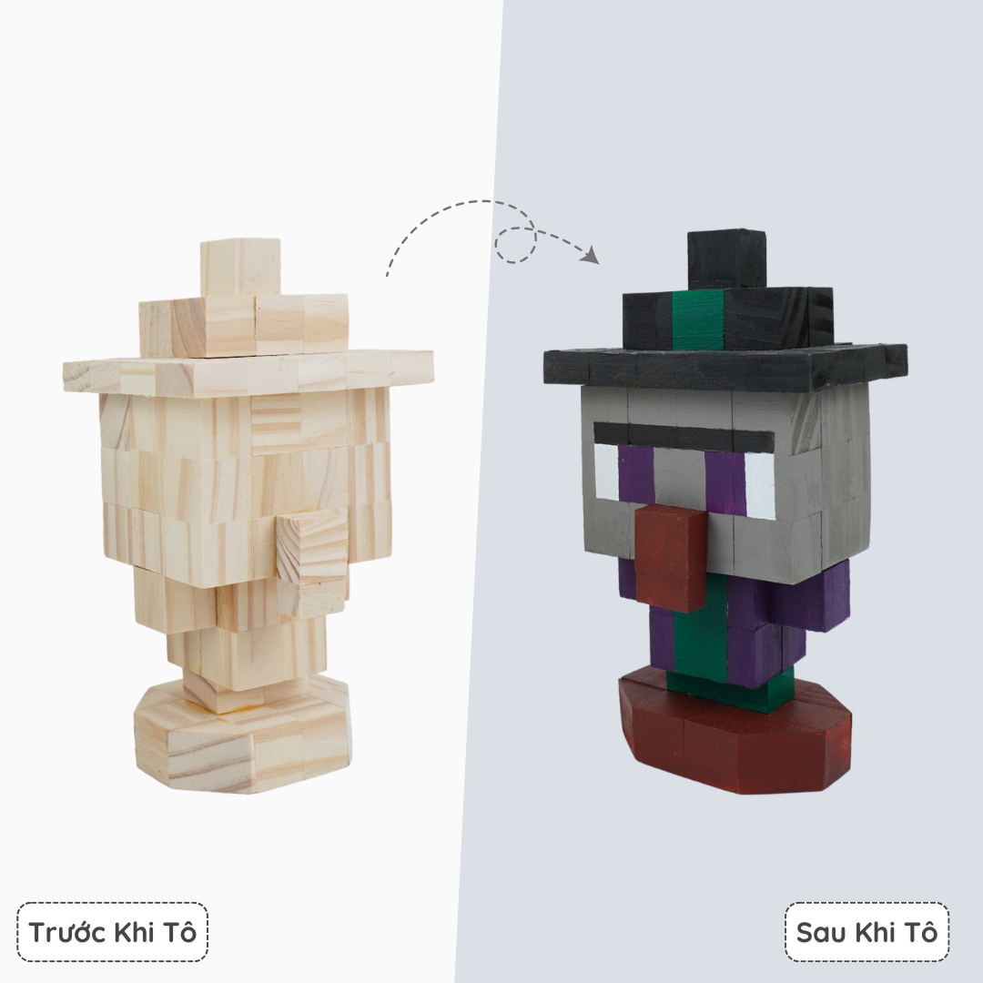(DIY) Kit Tô Màu Minecraft Witch