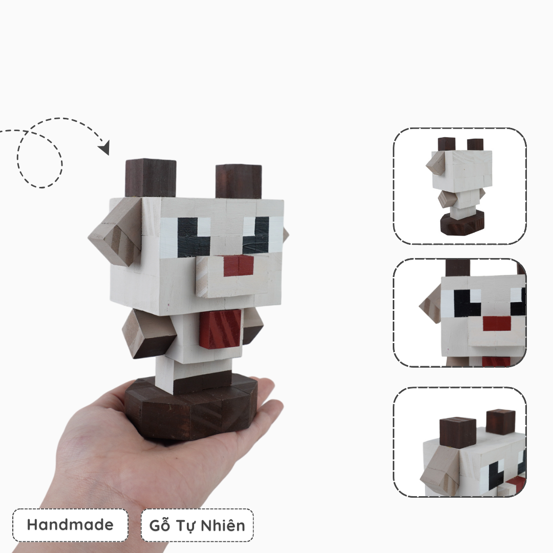Mô Hình Gỗ 12 Con Giáp Mùi (Dê)