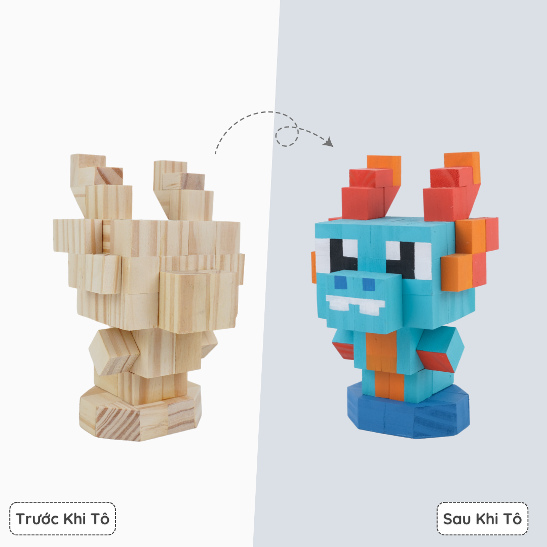 (DIY) Kit Tô Màu 12 Con Giáp Thìn (Rồng)