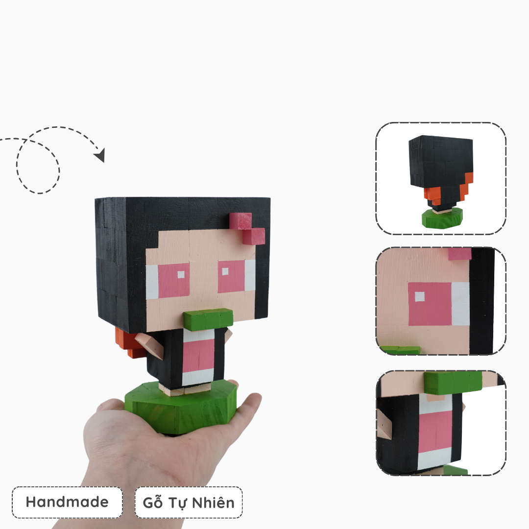 Mô Hình Gỗ Nhân Vật Nezuko